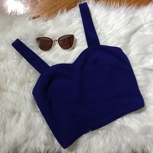 💙 Cobalt Blue Cutout Crop Top 💙